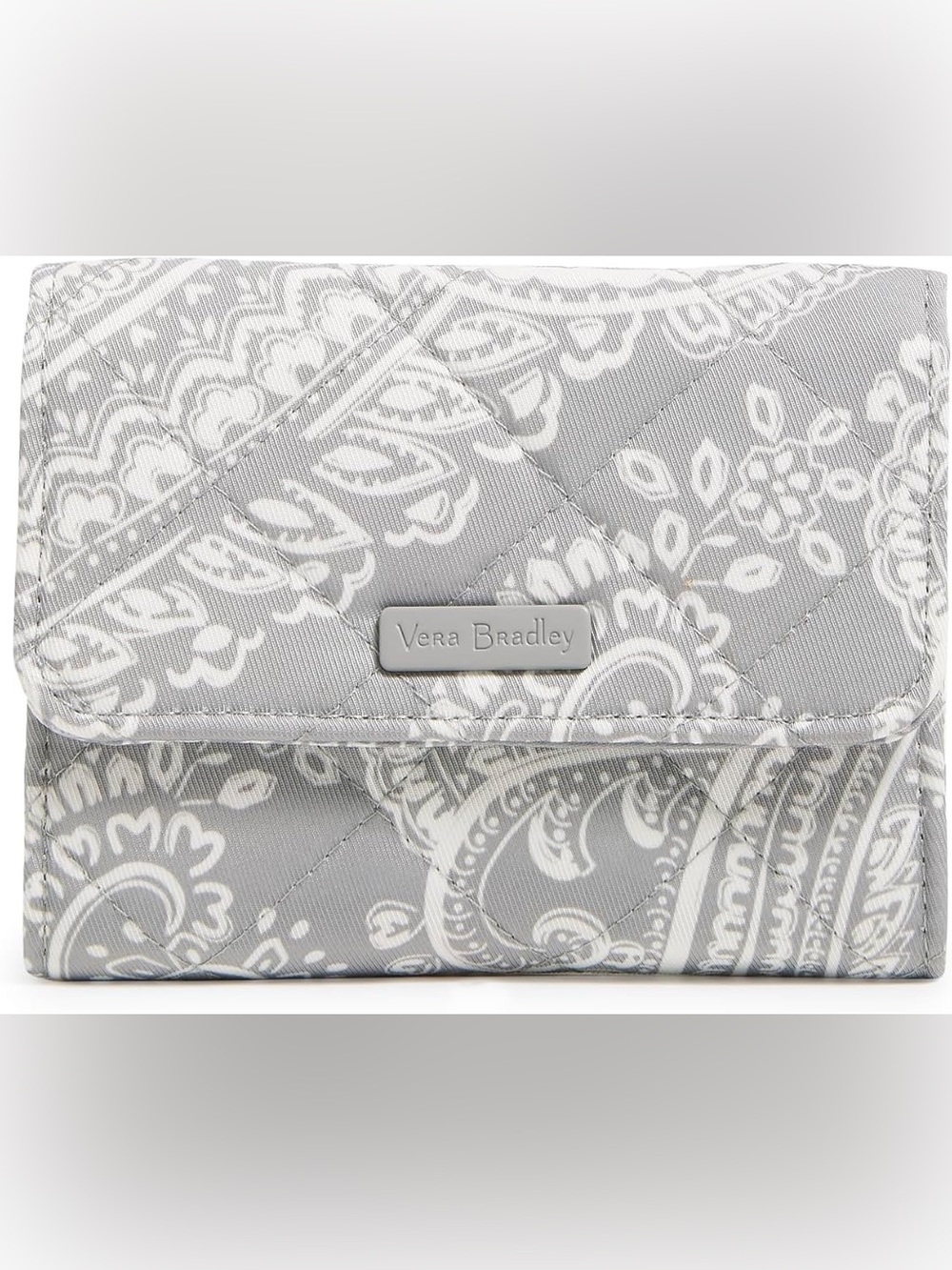 Vera Bradley Quilted Wallet with Paisley Print